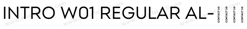 Intro W01 Regular Al字体转换